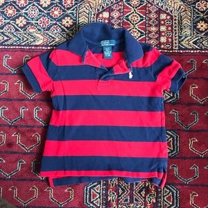 RL Red and Navy Polo